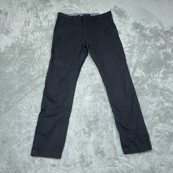 Banana Republic Mens Fulton Skinny Chino Pants 32x32 Cotton/Spandex Gray 6681 - Picture 1 of 9